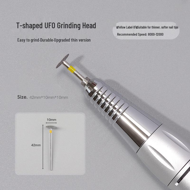 Nail Art UFO Round Emery Grinding Tool for Shaping Short Nails
