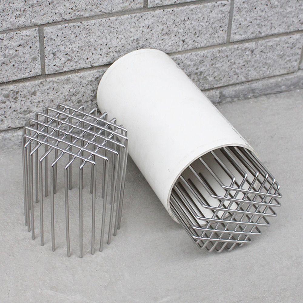 Large Displacement Balcony Drainage Cover Stainless Steel Rooftop Rain Pipe Cap Anti-blocking Roof Floor Drain Plumbing Fitting