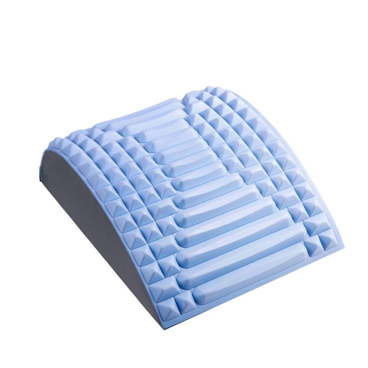 Ergonomic Lumbar Support Pillow with Back Stretcher and Posture Corrector - Available In Blue, Pink, and Gray