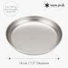 Snow Peak Trek Titanium Plate STW-002T Ultra Lightweight Solo Camping Dishware