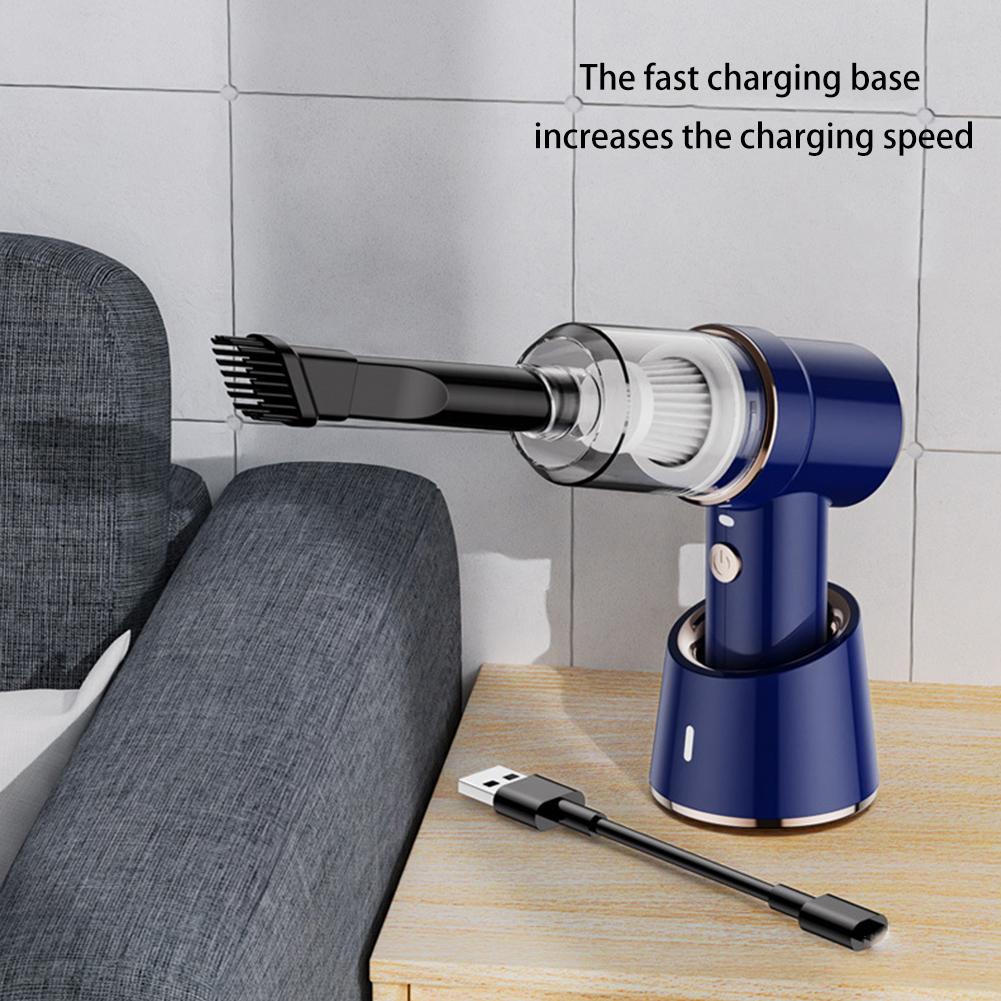 3 In 1 Wireless Vacuum Cleaner with Light Car Vacuum Cleaner USB Rechargeable Powerful Air Blower for Car Home Keyboard Cleaning