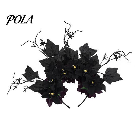 Layered Flower Hair Accessory Halloween Hoop, Flexible Base Headband with 3D Multi-Layered Floral Design, Headgear Handmade Fabric Flowers Day of The