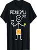 Men T Shirt Casual Funny Pickleball Guy Stickman Pickle Ball Funny Word Graphic T Shirts Women Y2k Short Sleeve O-Neck Clothing