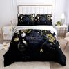 Christmas Series Quilt Cover Pillowcase Digital Printing Three-Piece Set, Bedding