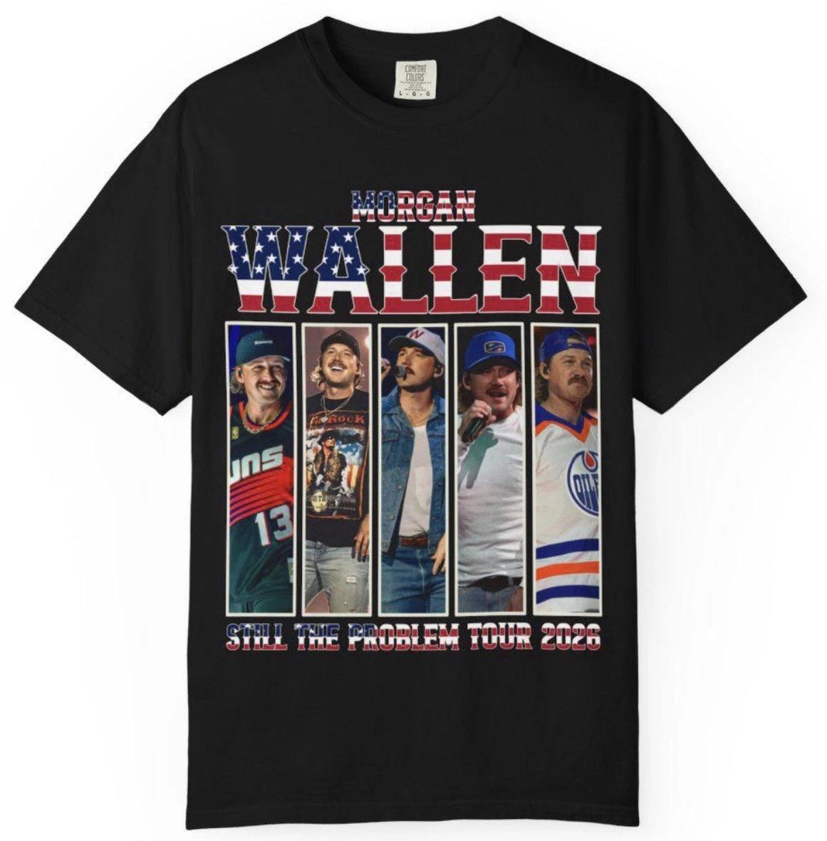 

Morgan Still The Problem 2026 Tour Merch Custom T-Shirt Unisex Size S-3XL.. S