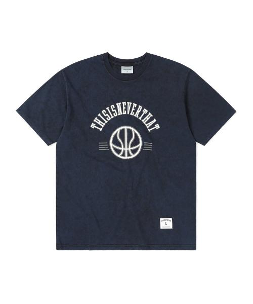 

Это никогда не было, выцветшая баскетбольная футболка, темно-синяя S