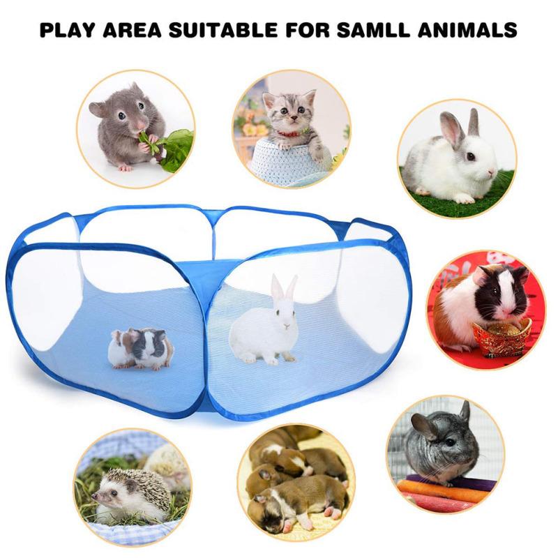 Pet Hamster Portable Folding Playpen Small Animal Play Fence For Hamsters Chinchillas Hedgehog Puppy