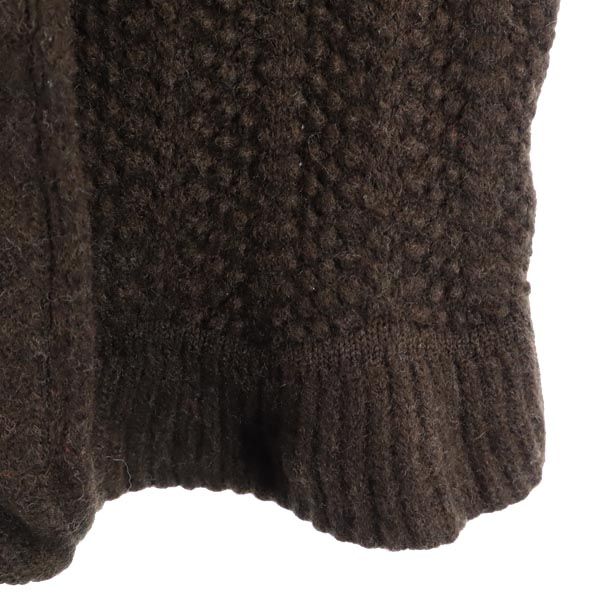 TOCCA 100% wool Long sleeve knit cardigan M Brown Women Used