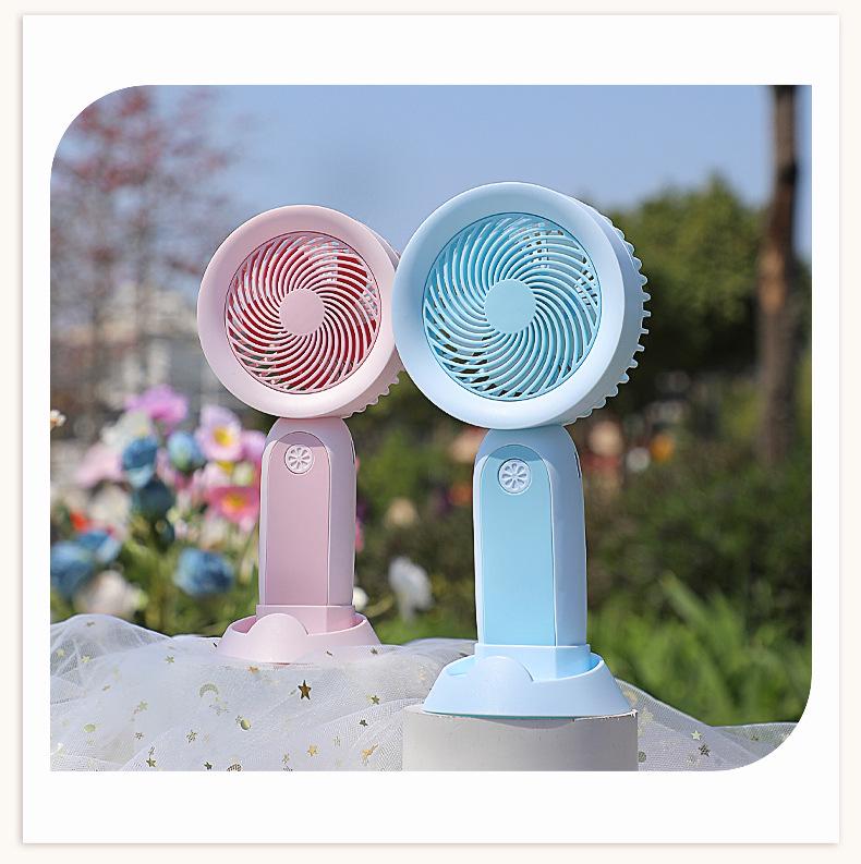 Handheld Mini USB Fan: Portable, Rechargeable Desktop Fan with Cross-Border Lighting