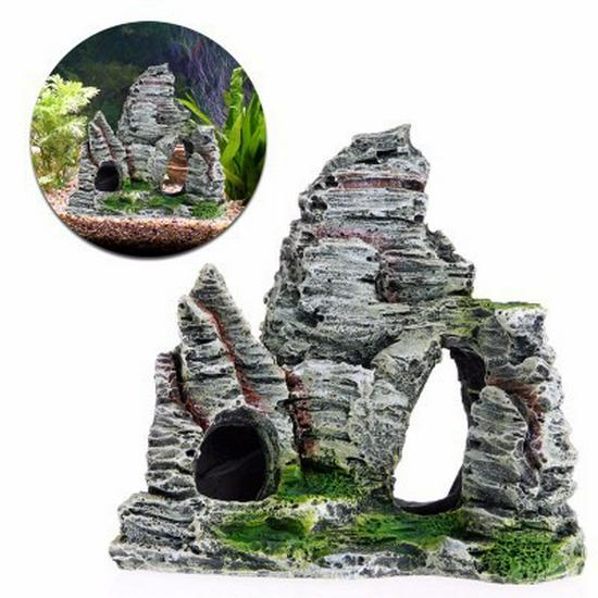 Aquarium Rockery Resin Decoration: Artificial Mountain for Fish Tanks