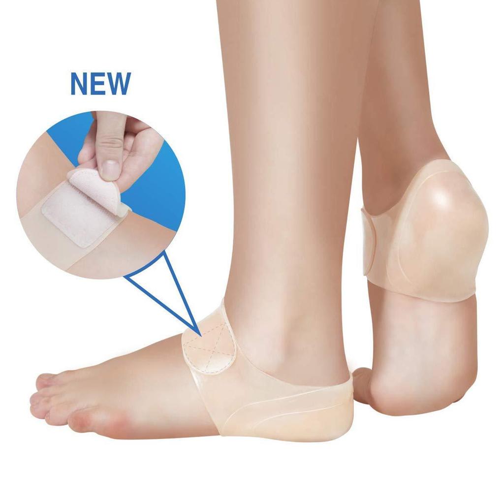 Silicone Heel Protector Stress Pain Relief Heel Wrap Pad for Plantar Fasciitis Foot Care