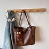 Bag women's new soft leather tote bag large capacity women's niche high-end sense of commuting to work portable shoulder bag