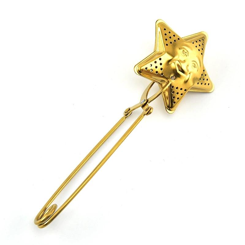 20pcs Stainless Steel Snap Ball Tea Strainers Long Handle Tea Infuser