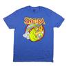 She-Ra Adult New T-Shirt - Distressed Sword Swinging Circle Logo Pic