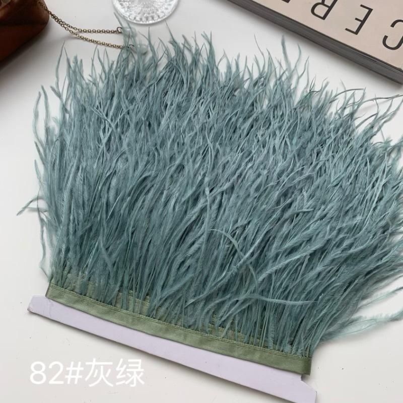 Ostrich Hair Cloth Edge 10-15Cm Clothing Accessories Diy Skirt Decoration Dress Neckline Cuffs Feathers