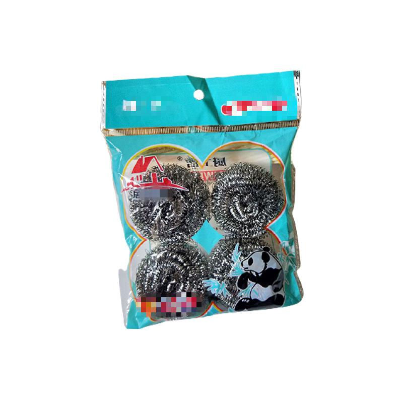 New High Zinc Wire Dishwashing and Pot Brush Set - Includes 6/4 Steel Wool Cleaning Balls