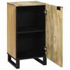 vidaXL Sideboard Natur 40 X 33 X 75 Cm Massives Mangoholz