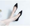 Fashion Brand Girls Ladies Pink Shoes Bridesmaid Flats Wedding Loafers Bowtie Ballerinas Women Big Size Flats Pointed Toe Velvet Loafers