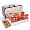 Chinese High Quality Kung Fu Tea Set Ceramic Portable Teapot Set Outdoor Travel Gaiwan Tea Cups of Tea Ceremony Teacup