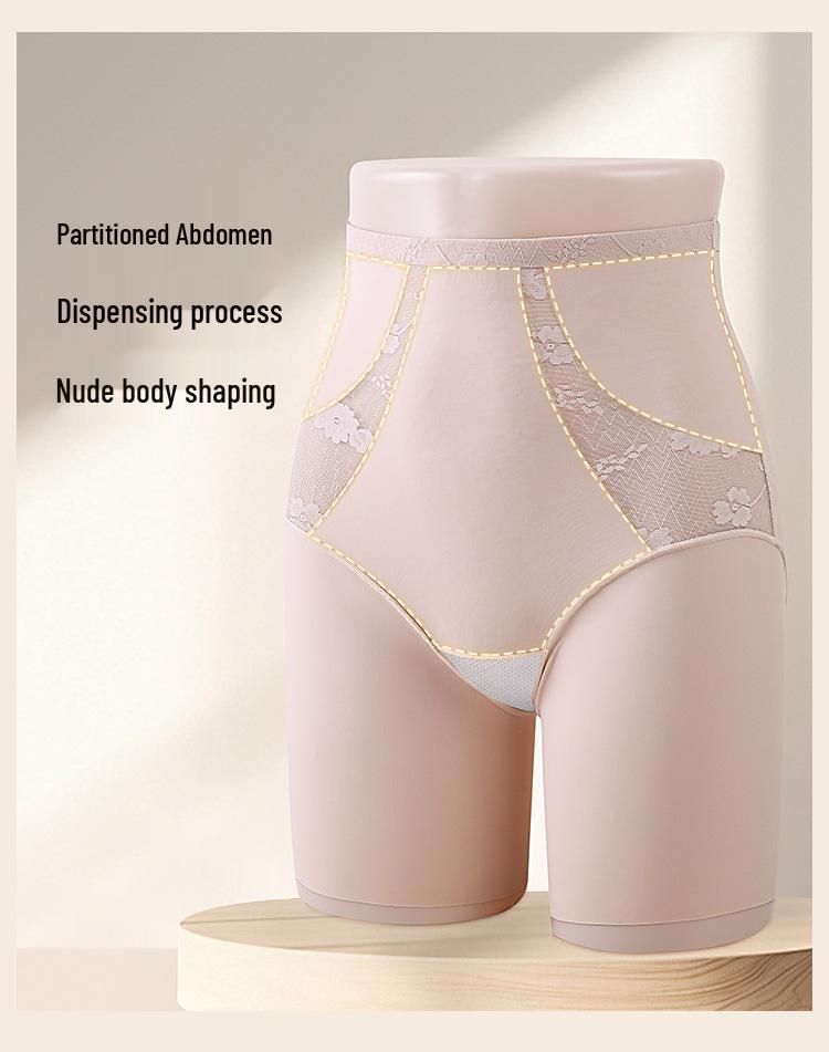 Mutandine da Donna Jacquard in Pizzo Senza Cuciture a Vita Alta, Comode, Controllo Pancia, Sollevamento Fianchi con Cavallo in Seta di Gelso