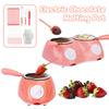 Mini Elektrischer Schokoladen-Schmelztopf Schokoladen-Fonduebrunnenwärmer Maschine Für Milchschokoladenschmelzer Einzel-/Doppeltopf