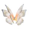 50pcs 5CM Organza Fabric Butterfly Appliques  For Hairband Nail Decoration