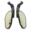 1 Pair Rearview Side Mirrors Rotatable Side Mirror for CB1000R Shadow XL1000V Silver Wing Yellow Glass