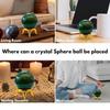 Certified Bloodstone Crystal Ball for Meditation - Premium Crystal Vastu Items for Home and Feng Shui Items for Good Luck