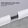 1 roll of self-adhesive PVC wire protector, wire manager, self-adhesive wire hider, 118.1inch flexible wire protector