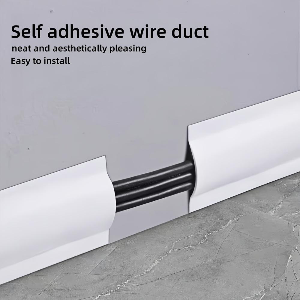 1 roll of self-adhesive PVC wire protector, wire manager, self-adhesive wire hider, 118.1inch flexible wire protector