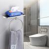 Modern Towel Rings Bathroom Storage Solution Sturdy Stainless Steel Construction Fit Various Wall Types Daily Use