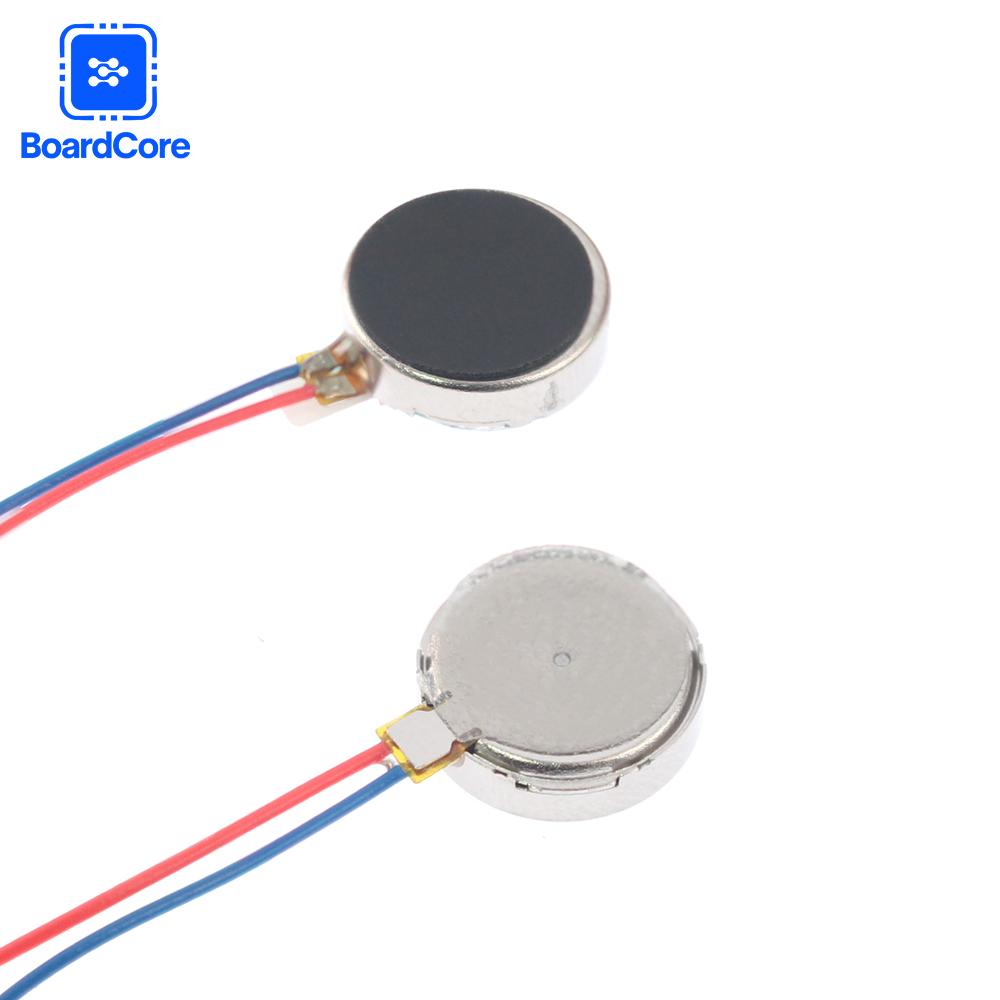 5 Stück Mikro-Vibrationsmotor 3V 12000 U/min Flacher Münzknopf-Typ DC-Vibrationsmotor 1027 1030 für Mobiltelefon Pager Tablet