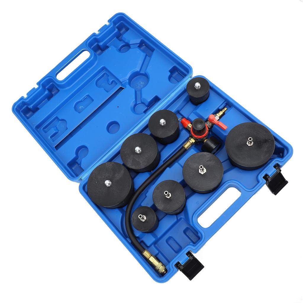 9 Pcs Turbo System Leakage Tester Turbocharger Air Pressure Guage Intercoolers Radiators Hose Leaks Test with 35mm To