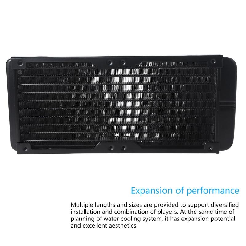 Water Cooling Computer Radiator 10 Pipe Aluminum Heat Exchanger Liquid Cooling Heat Sink for CPU PC Water Cool System