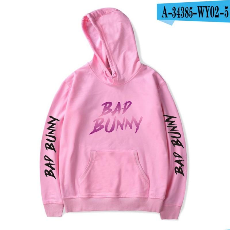 Unisex Hooded Sweatshirt Bad Bunny Inspired Casual Fall Pullover With Letter Print