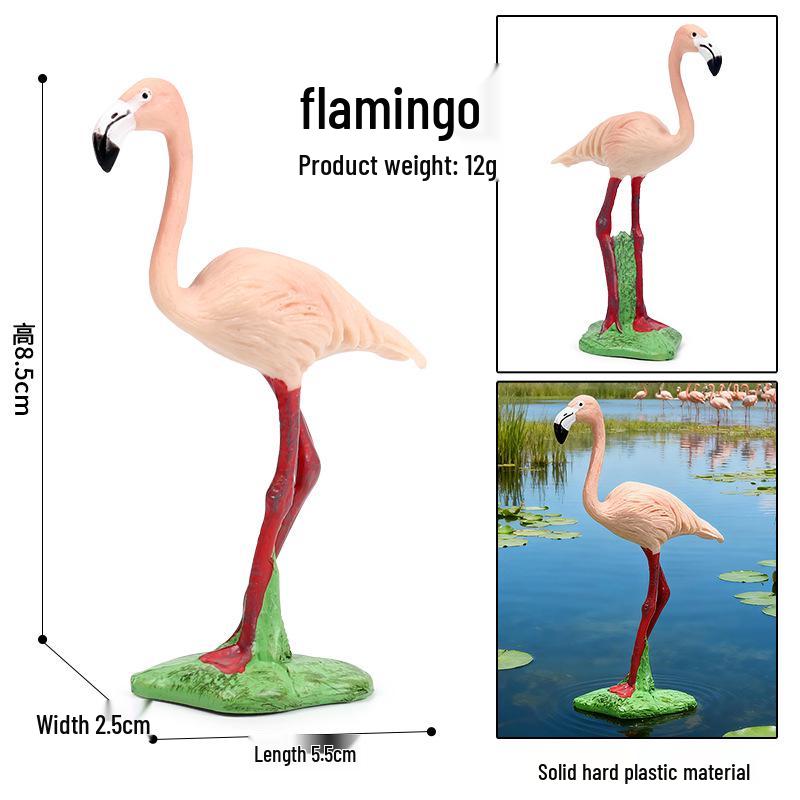 Children's Animal Simulation Toy Set: Eagle, Falcon, Secretary Bird, Owl Figurines