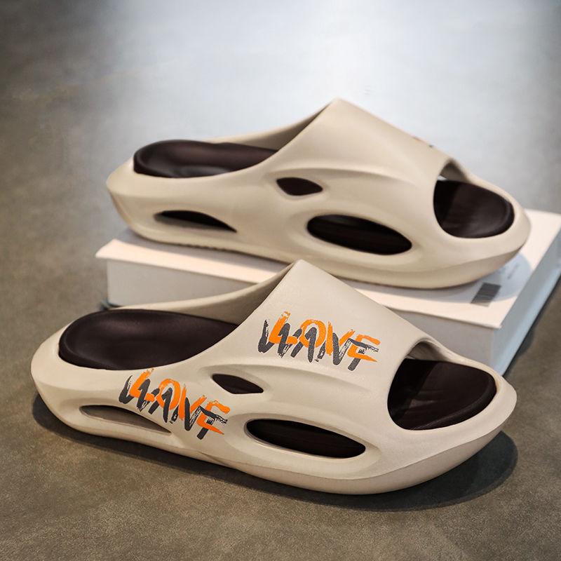 Summer Fashion Removable Simple Lightweight Anti-Slip Home EVA Trendy Slides Slippers for Men's Beach Sandals