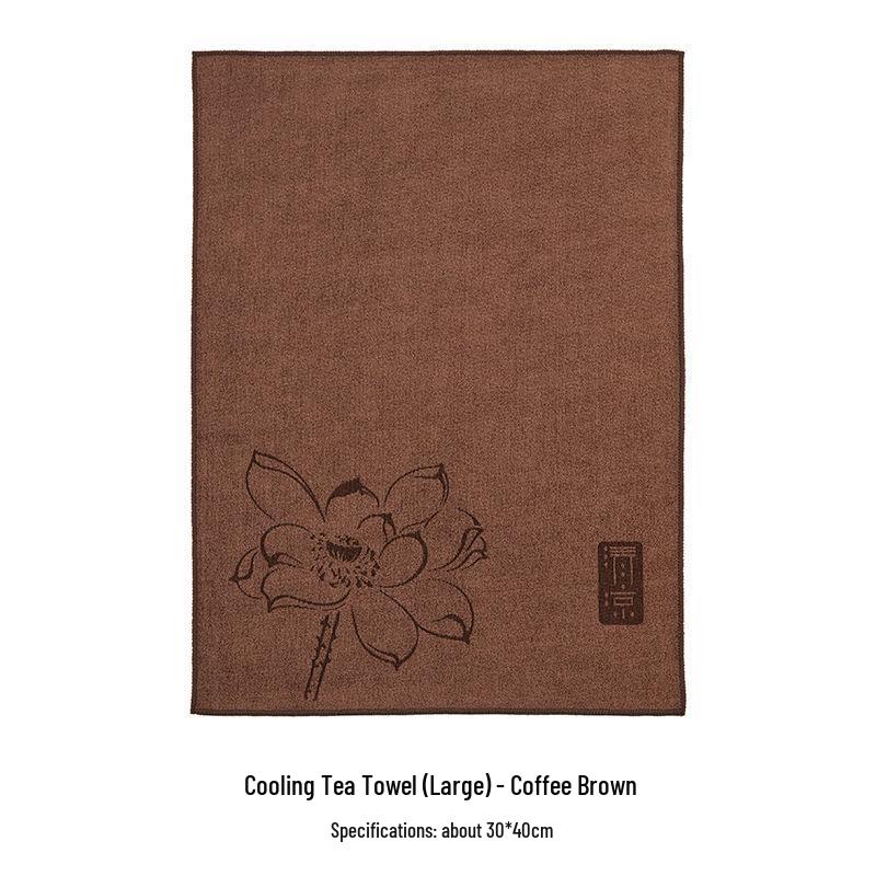 Pano de Chá e Tapete Absorvente Grande - Acessórios para Mesa de Chá Zen e Pano de Prato para Cerimônias de Chá.