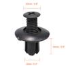 50/100Pcs 8mm Hole Plastic Rivets Fastener Screw Car Bumper Fender Fixed Buckle Auto Fastener Clips Automobile Accessories