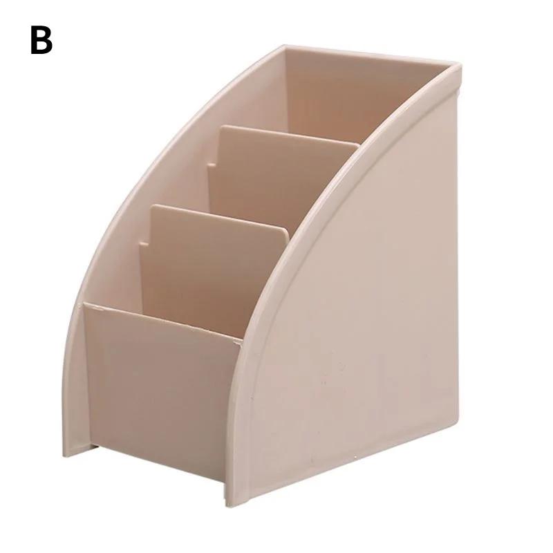 1Pc 3 Grids Remote Control Storage Box for Home Office Cosmetics Stationery Phone Desktop Organizer