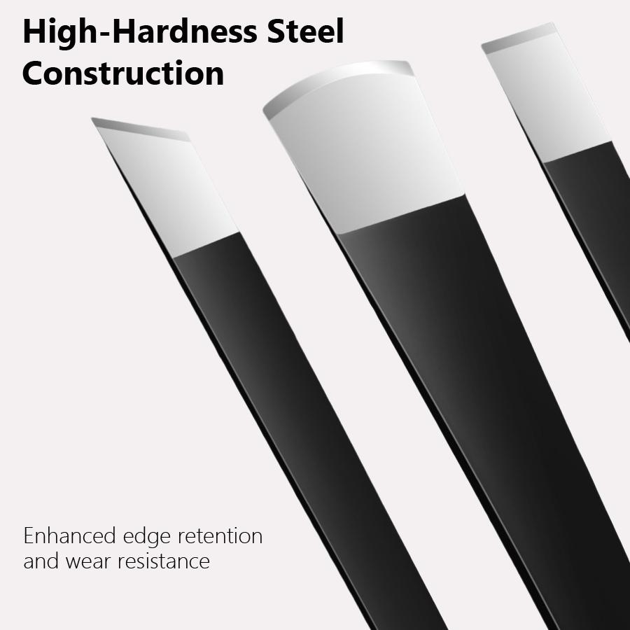 4-teiliges Pediküre-Set Nagelknipser, Hornhautentferner Hühneraugenmesser Schaber für abgestorbene Haut Trimmerklingen für Zehennagelpflege