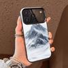 Winter Snow Mountain  Phone Case For iPhone 17,16,15,14,13,12,11,Pro Max,Plus Candy Silver Cover