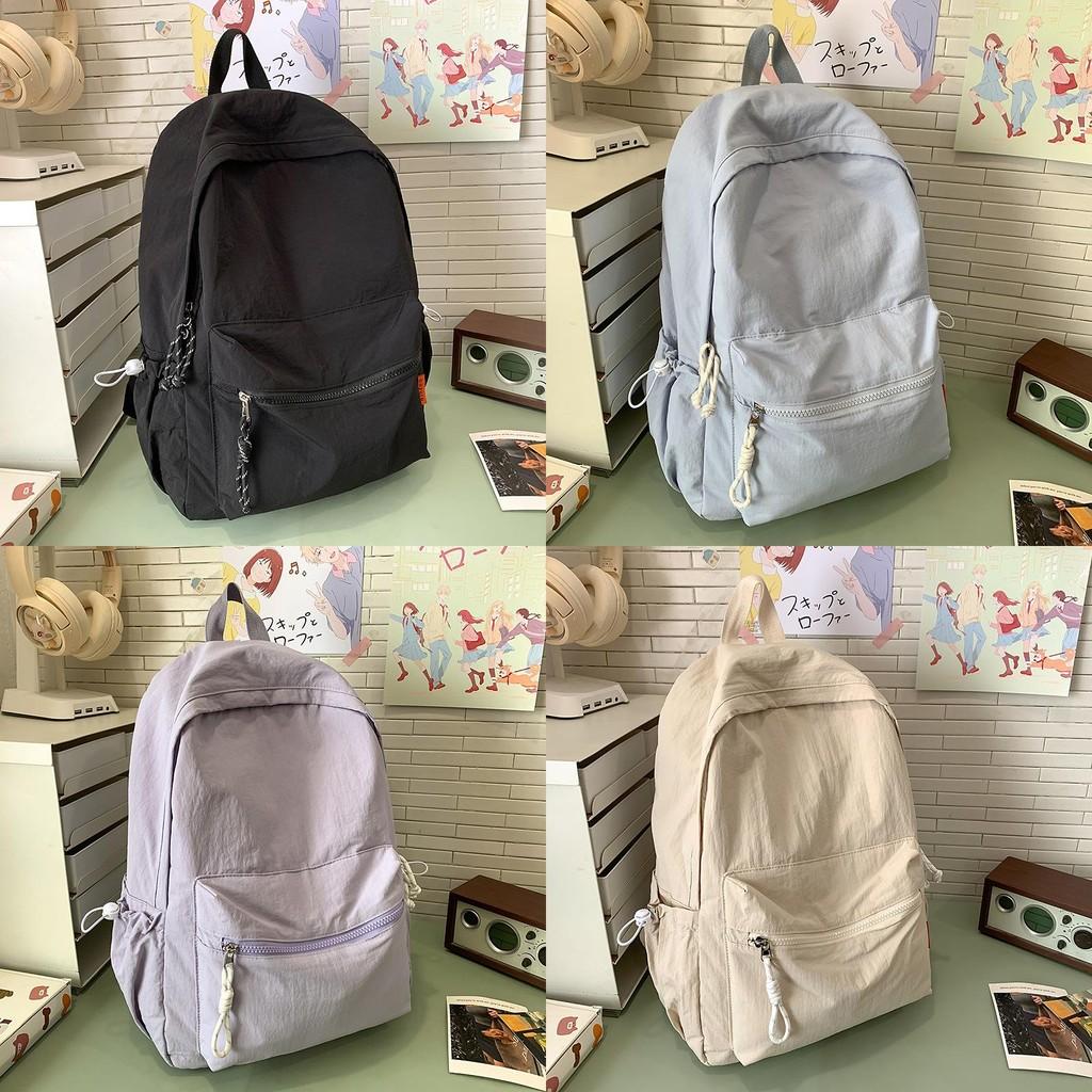 Designed Minimally Backpack With Solid Color Design For School And Activities