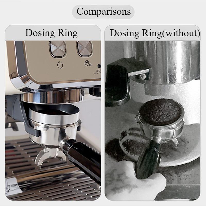 51/53/58MM Receive Fans Circle Coffee and Teas Tools Brew Filter Coffee Tamper Barista Accessories Anti-flying Powder Maker Bar