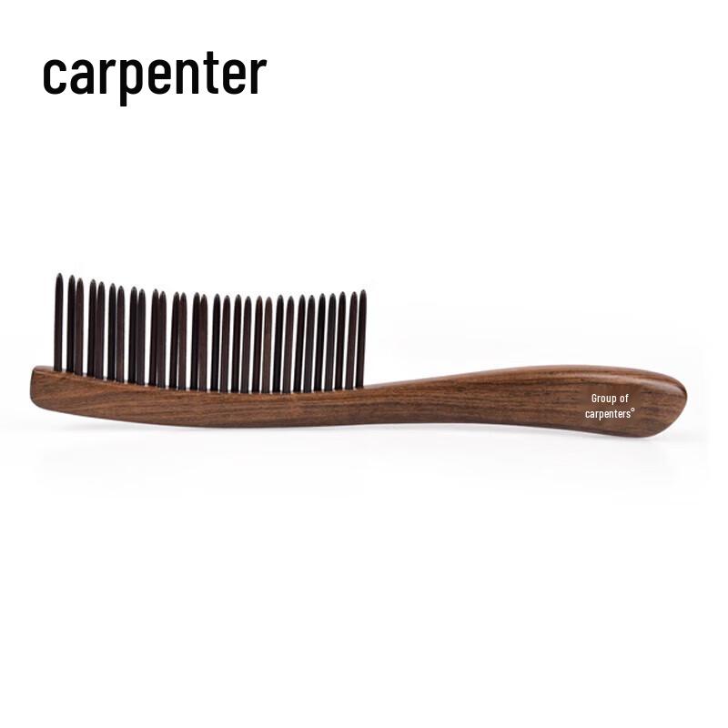 Tan Mujiang Lacquer Art Insert Comb