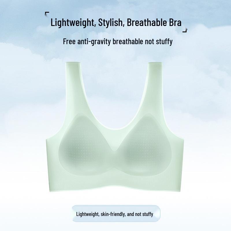 Ultra-Thin Seamless Cooling Ice Silk Push-Up Bra