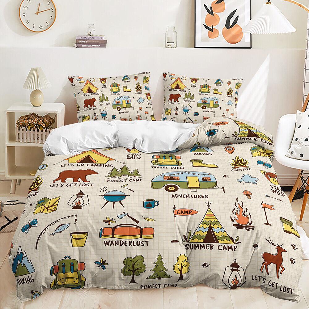 

Кемпинг, туристический автомобиль, караван, кемпер, уличный стиль Doona, пододеяльник, набор пододеяльников Single 135x200cm
