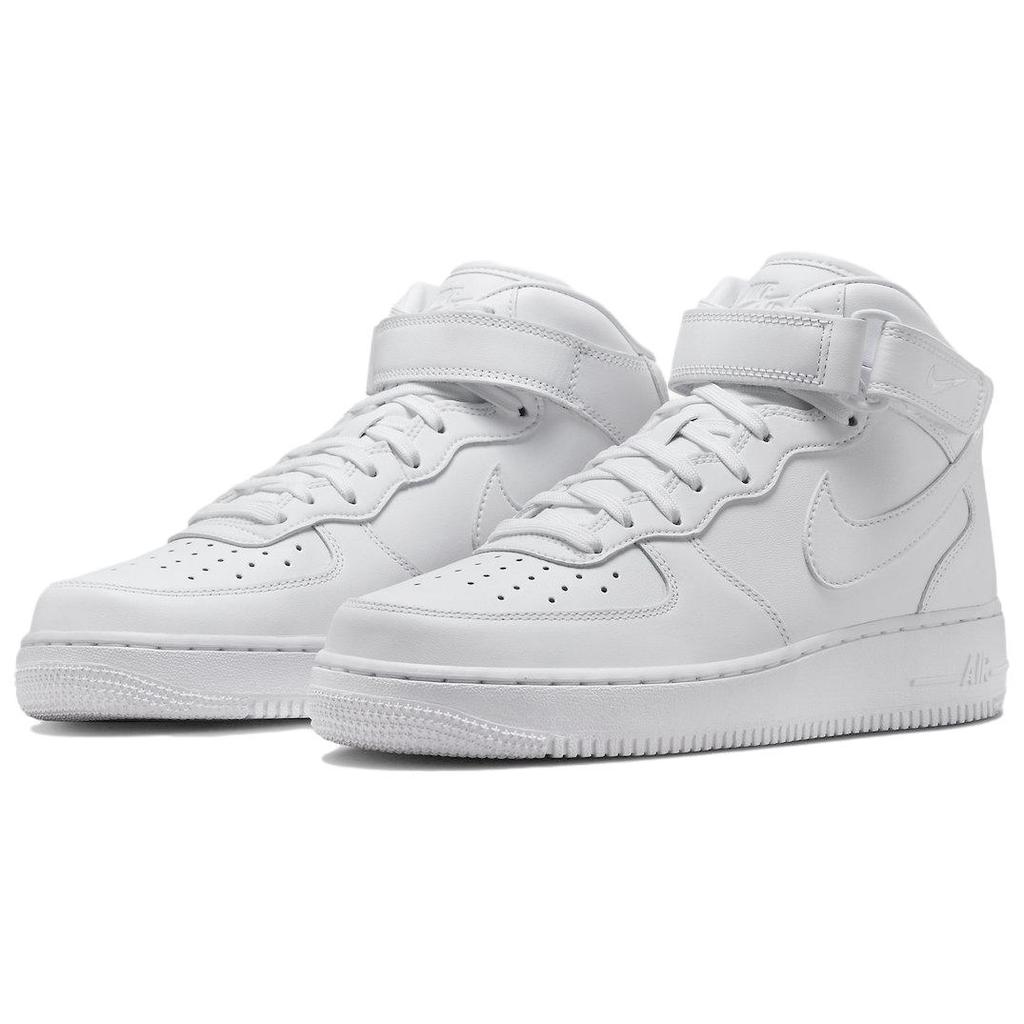 New Nike Air Force 1 Mid Fresh Triple White DZ2525-100