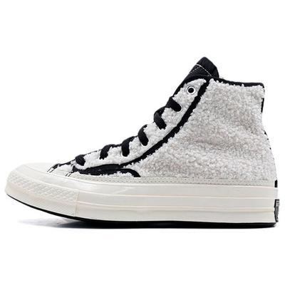 Chuck 70 High Sherpa - Egret Unisex Spor Ayakkabı Beyaz Siyah 172006C