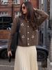 Women's Embroidered Knit Cardigan Sweater Fall Winter New Arrivals Long Sleeve Floral Pullover Coat